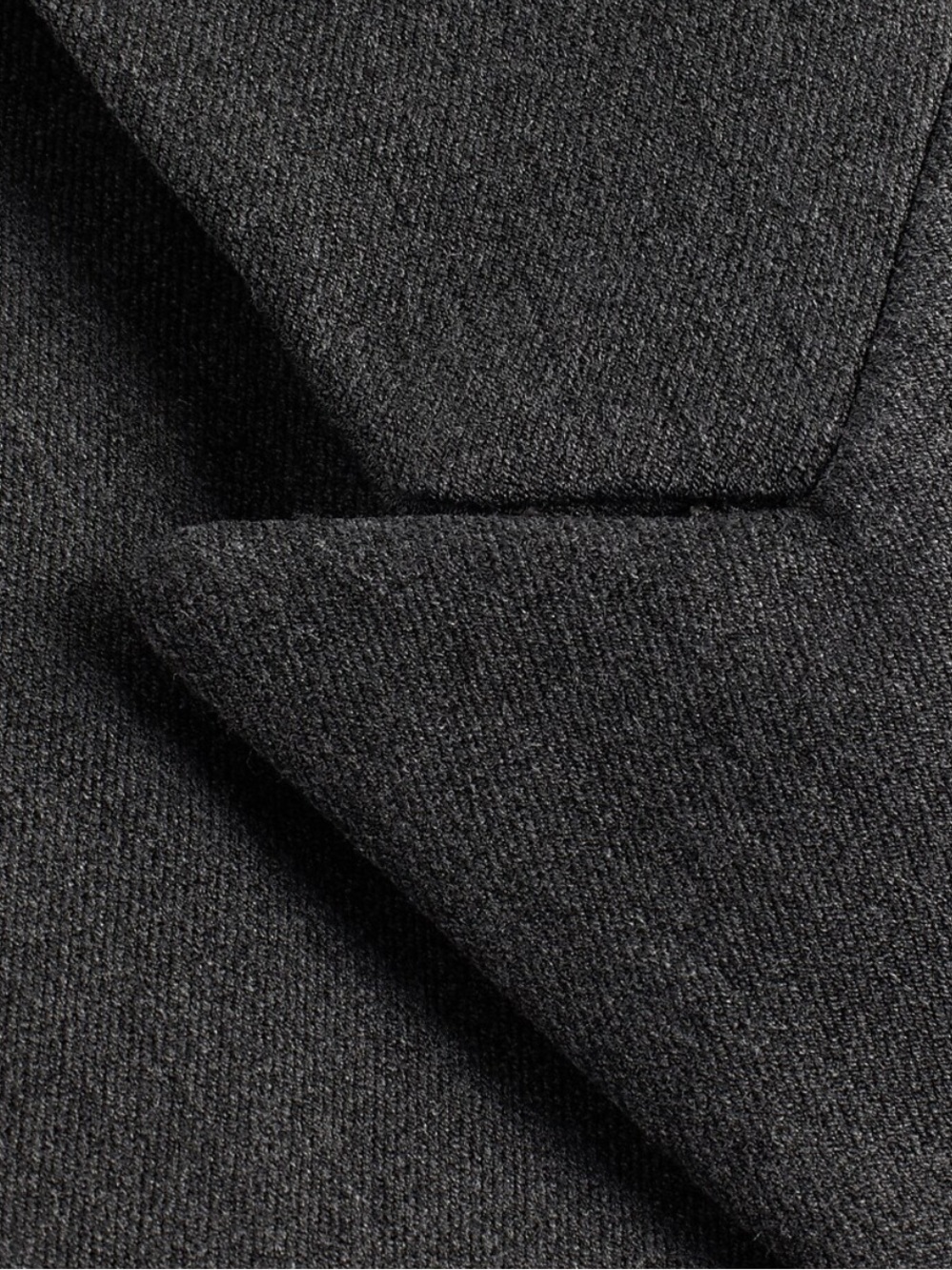 Express Editor Women’s Fitted Gray One Button Blazer with Black Lining - Picture 9 of 13